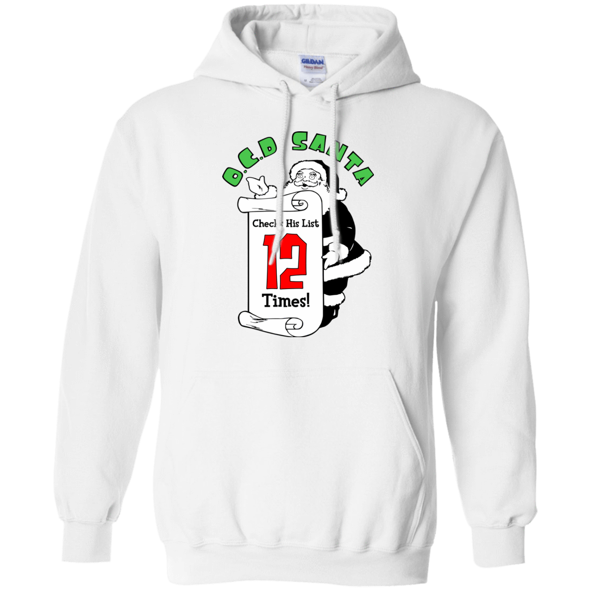 Sweatshirts White / Small OCD Santa Pullover Hoodie