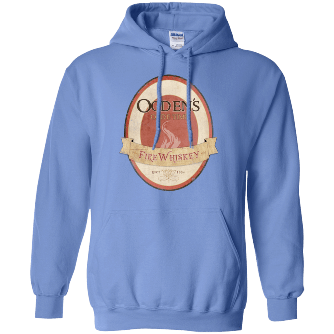 Sweatshirts Carolina Blue / Small Ogdens Fire Whiskey Pullover Hoodie