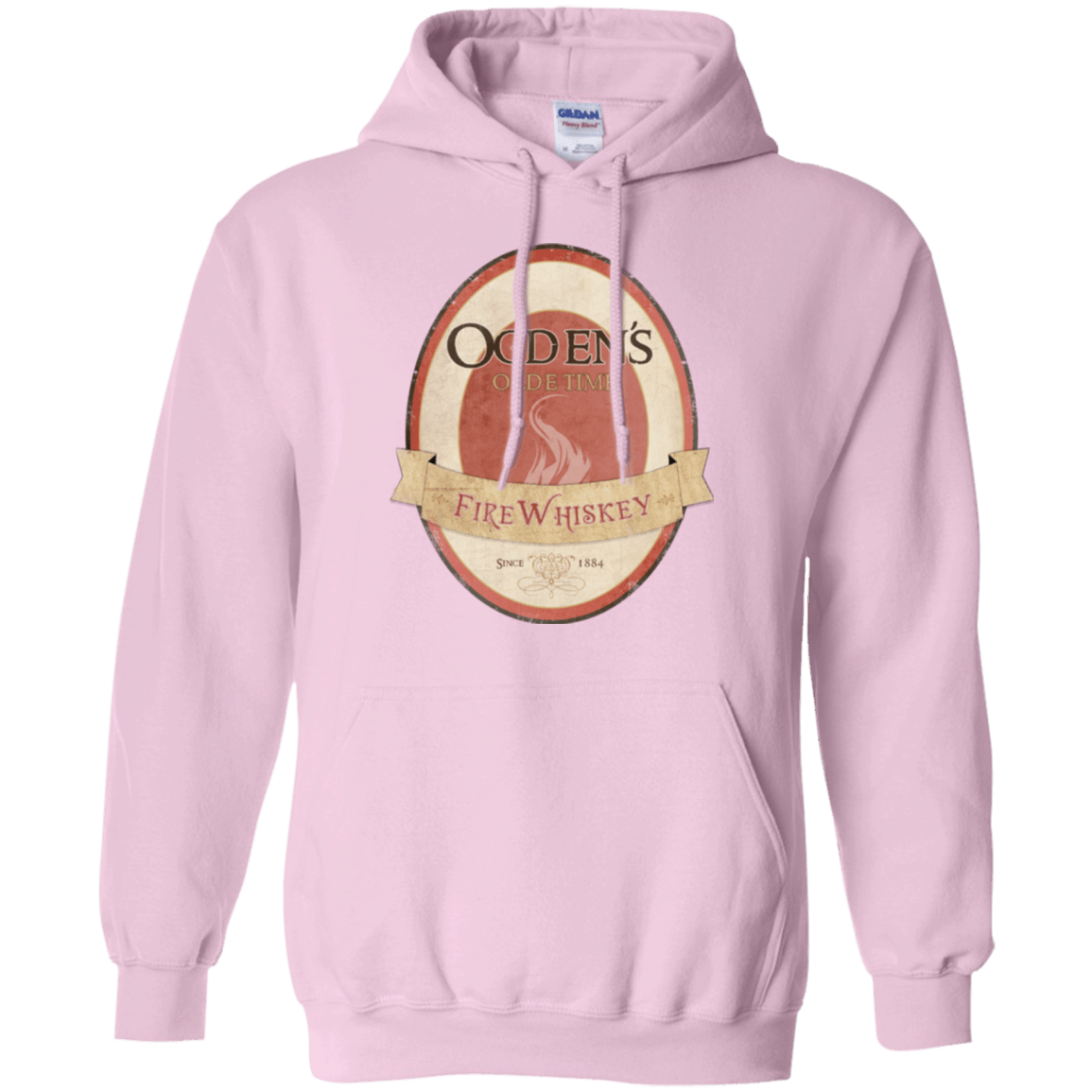 Sweatshirts Light Pink / Small Ogdens Fire Whiskey Pullover Hoodie