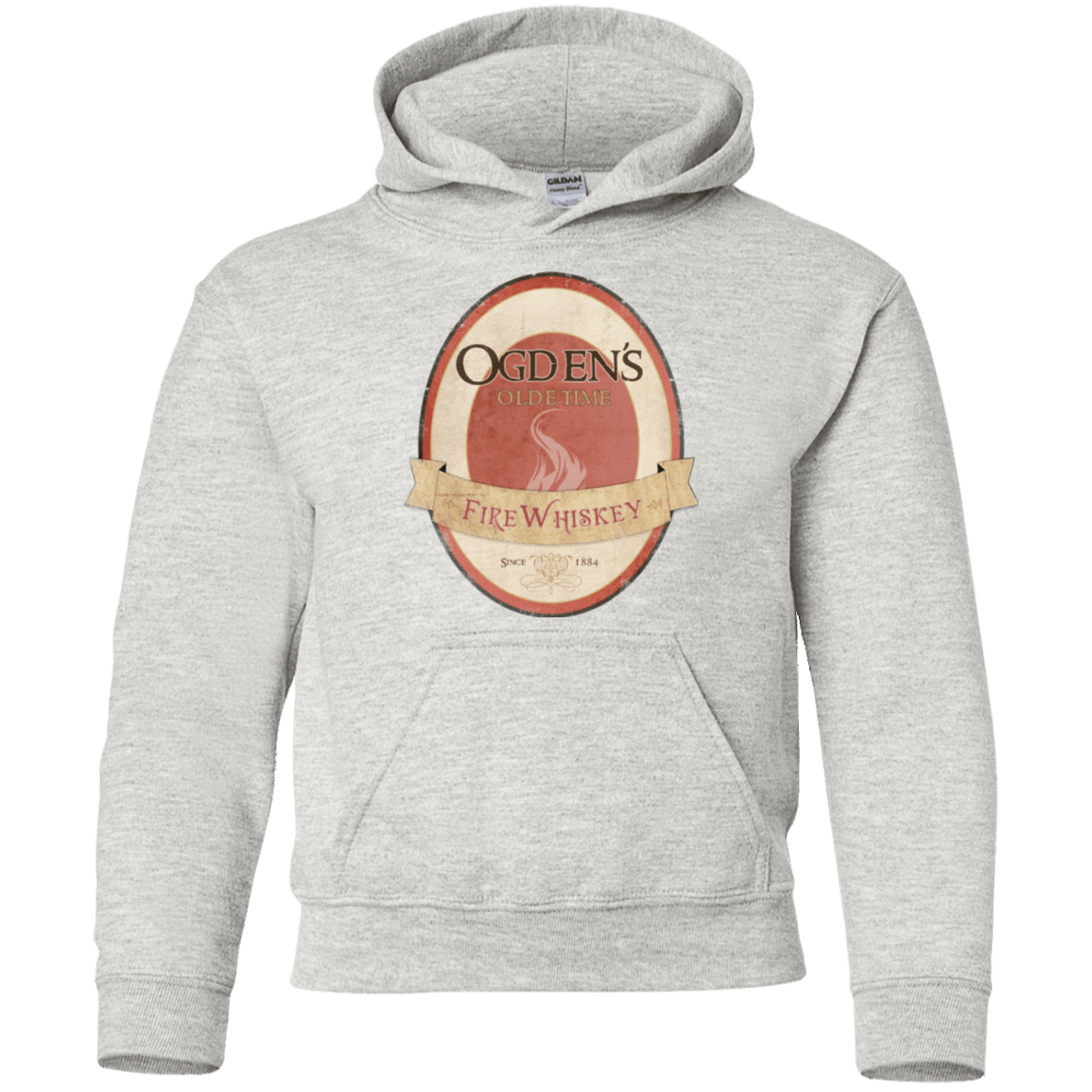 Sweatshirts Ash / YS Ogdens Fire Whiskey Youth Hoodie