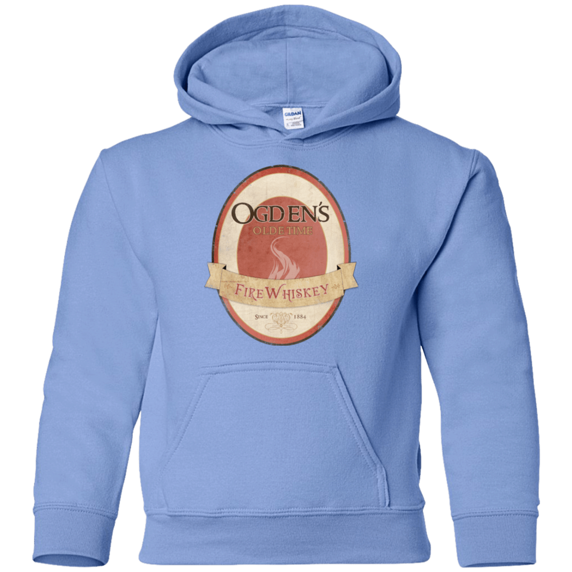 Sweatshirts Carolina Blue / YS Ogdens Fire Whiskey Youth Hoodie