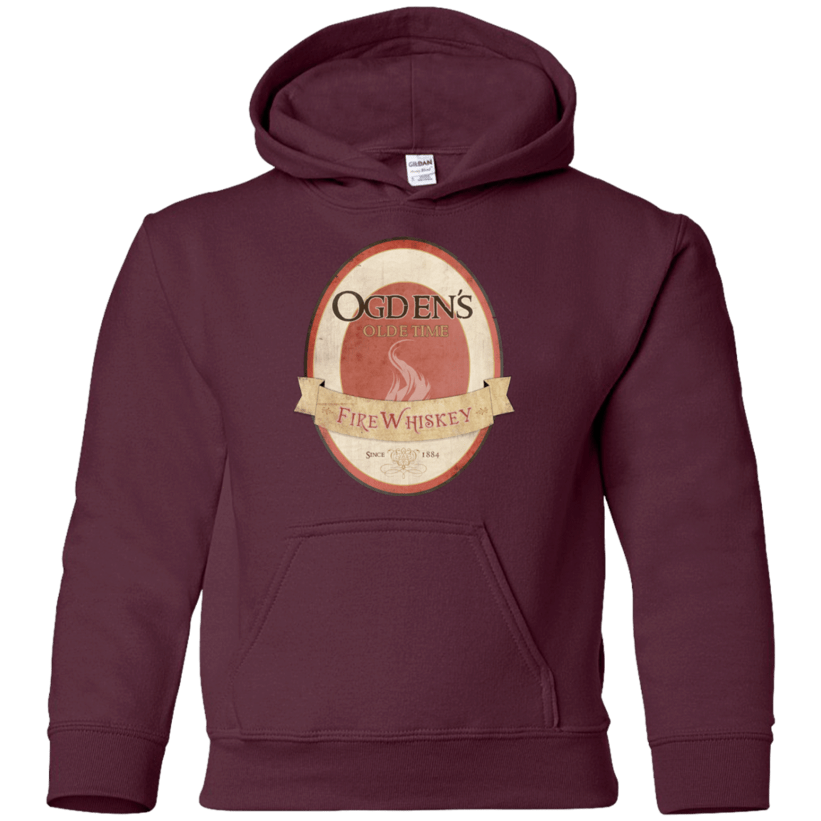 Sweatshirts Maroon / YS Ogdens Fire Whiskey Youth Hoodie
