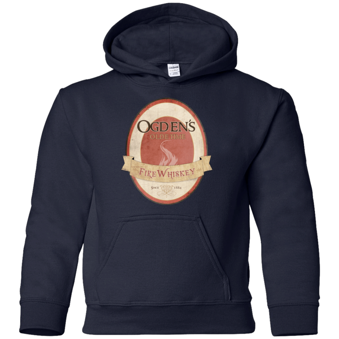 Sweatshirts Navy / YS Ogdens Fire Whiskey Youth Hoodie