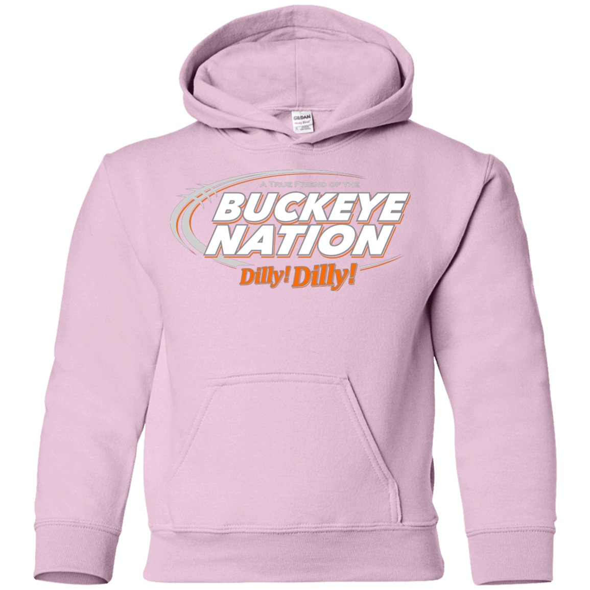 Sweatshirts Light Pink / YS Ohio State Dilly Dilly Youth Hoodie