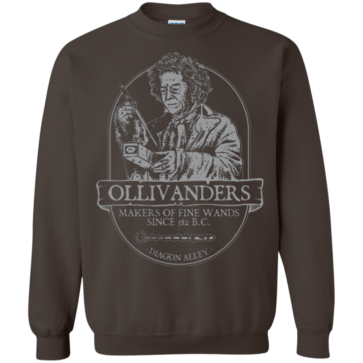 Sweatshirts Dark Chocolate / Small Ollivanders Fine Wands Crewneck Sweatshirt