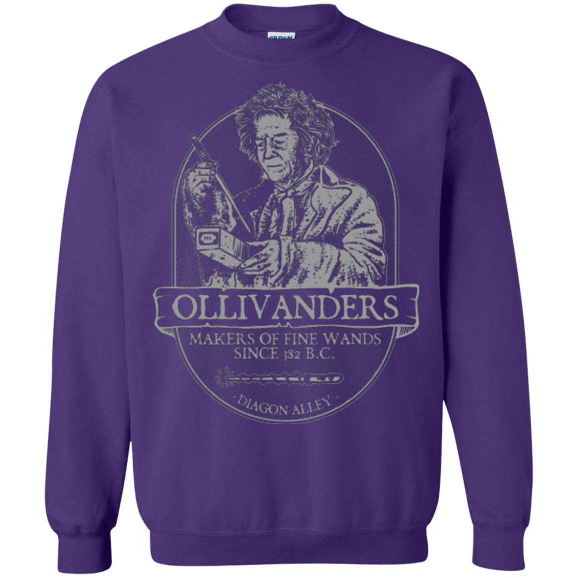 Sweatshirts Purple / Small Ollivanders Fine Wands Crewneck Sweatshirt