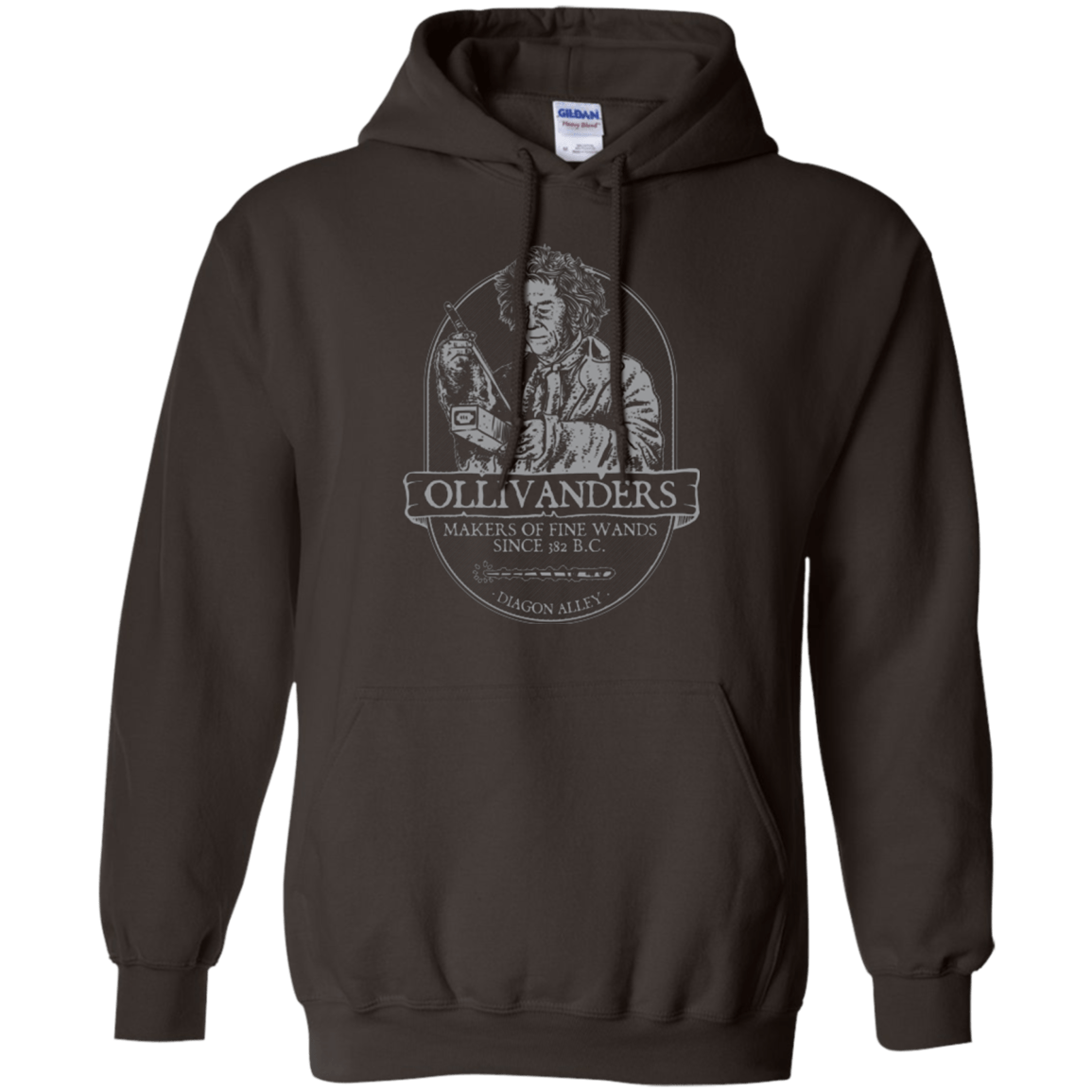 Sweatshirts Dark Chocolate / Small Ollivanders Fine Wands Pullover Hoodie