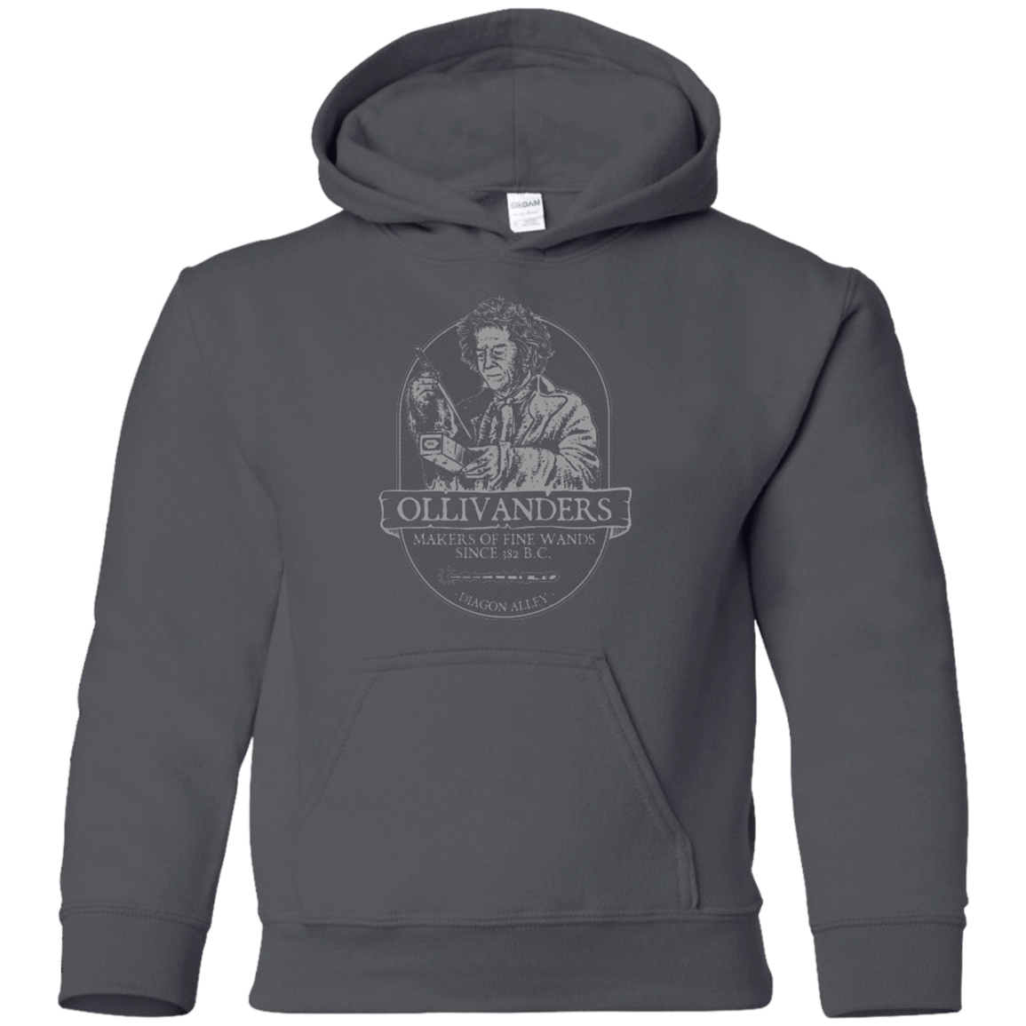 Sweatshirts Charcoal / YS Ollivanders Fine Wands Youth Hoodie