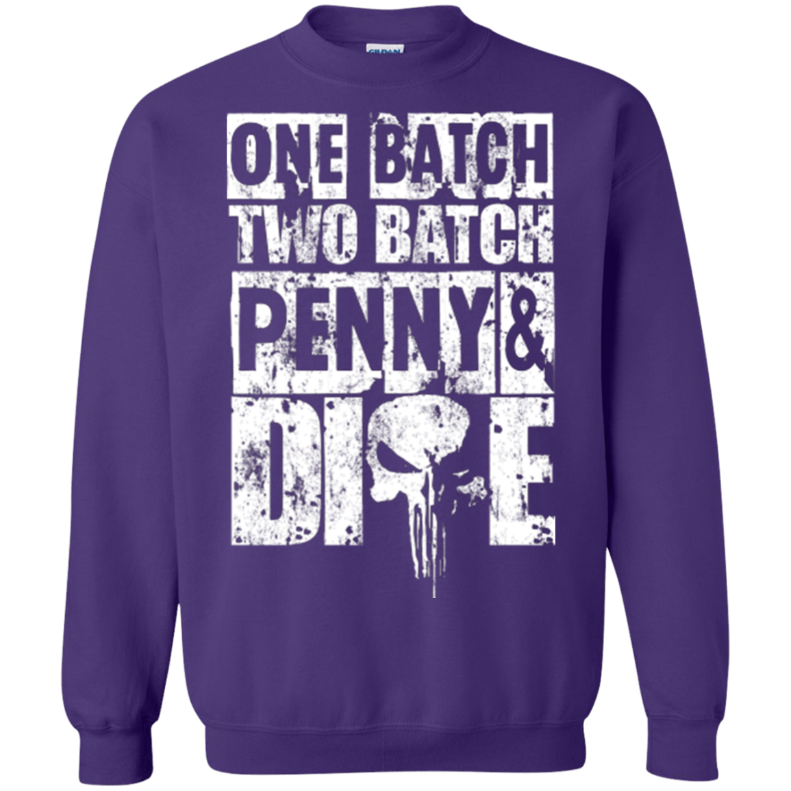 Sweatshirts Purple / Small One Batch Two Batch Crewneck Sweatshirt