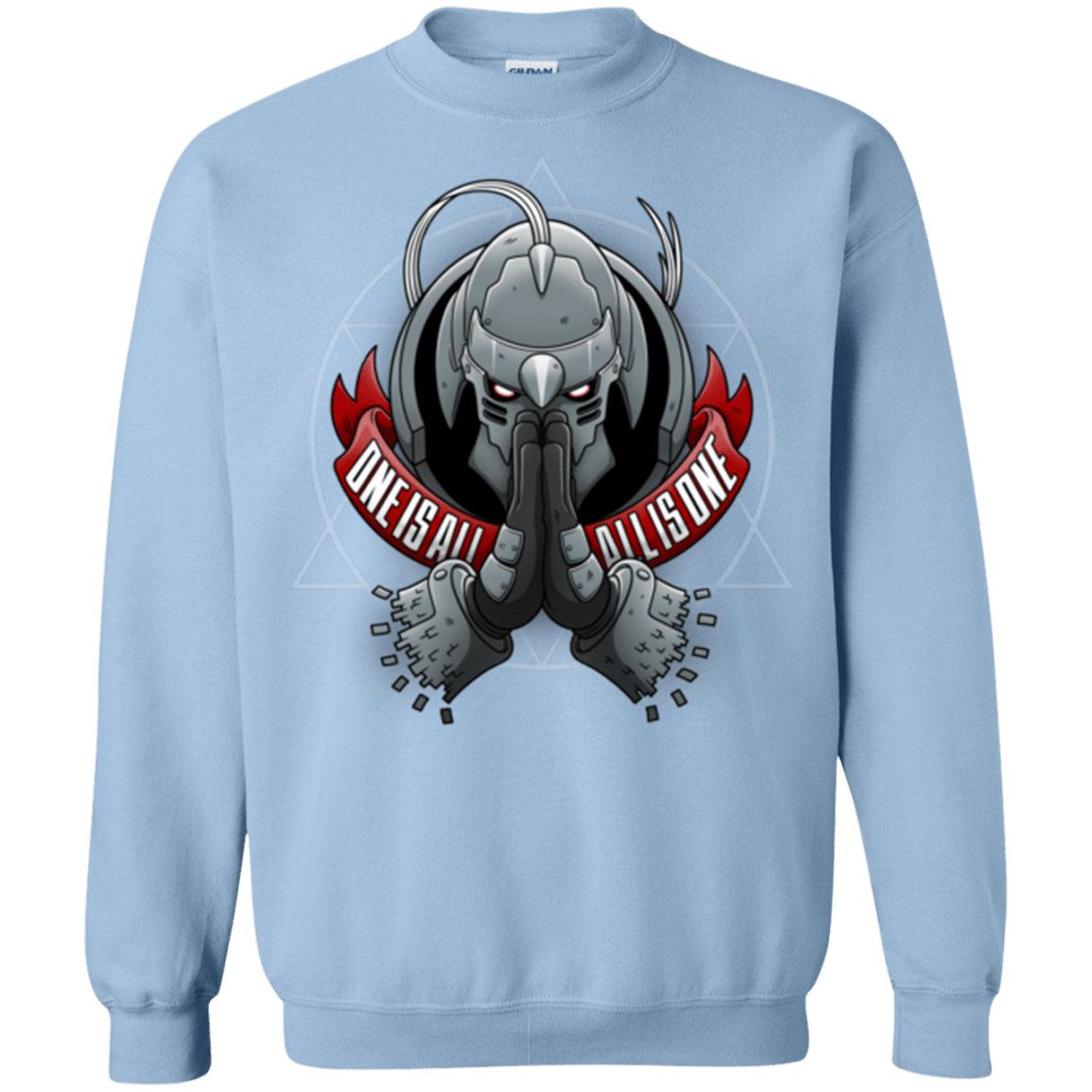 Sweatshirts Light Blue / Small ONE IS ALL ALL IS ONE Crewneck Sweatshirt