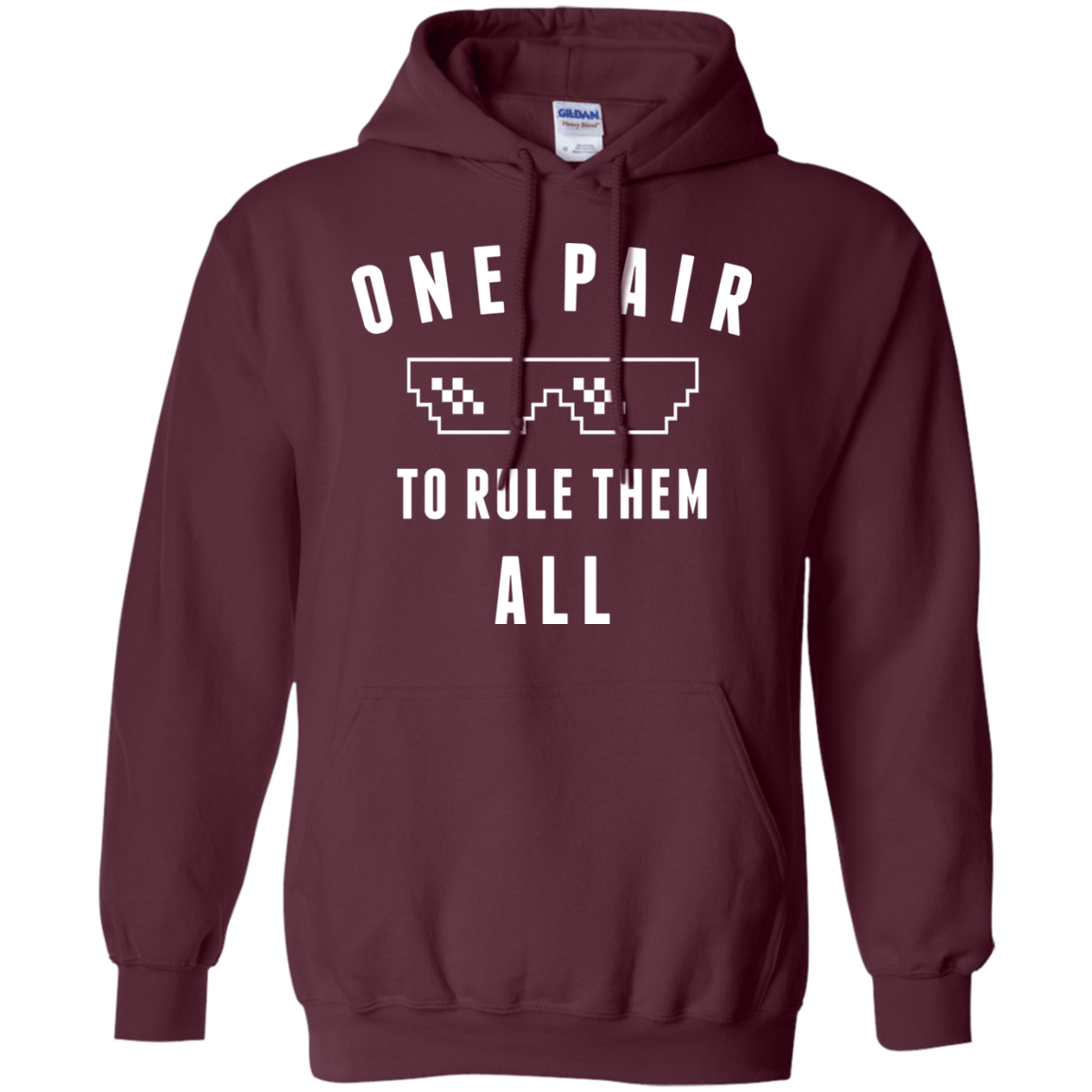 Sweatshirts Maroon / Small One pair Pullover Hoodie