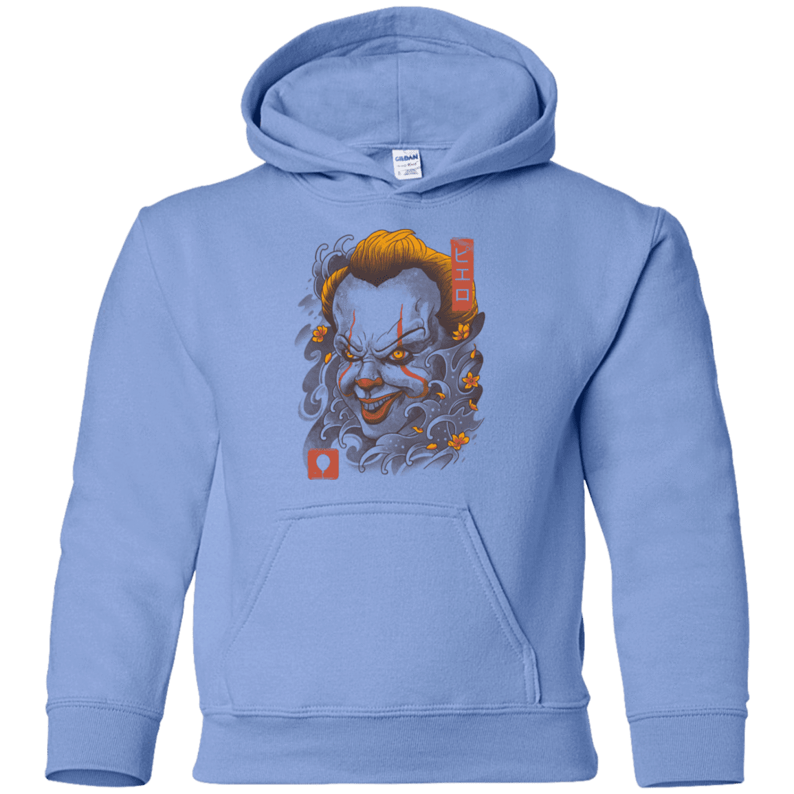 Sweatshirts Carolina Blue / YS Oni Clown Mask Youth Hoodie