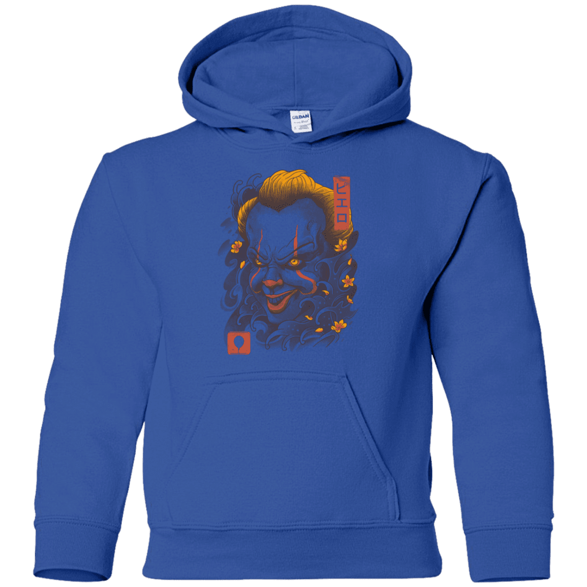 Sweatshirts Royal / YS Oni Clown Mask Youth Hoodie