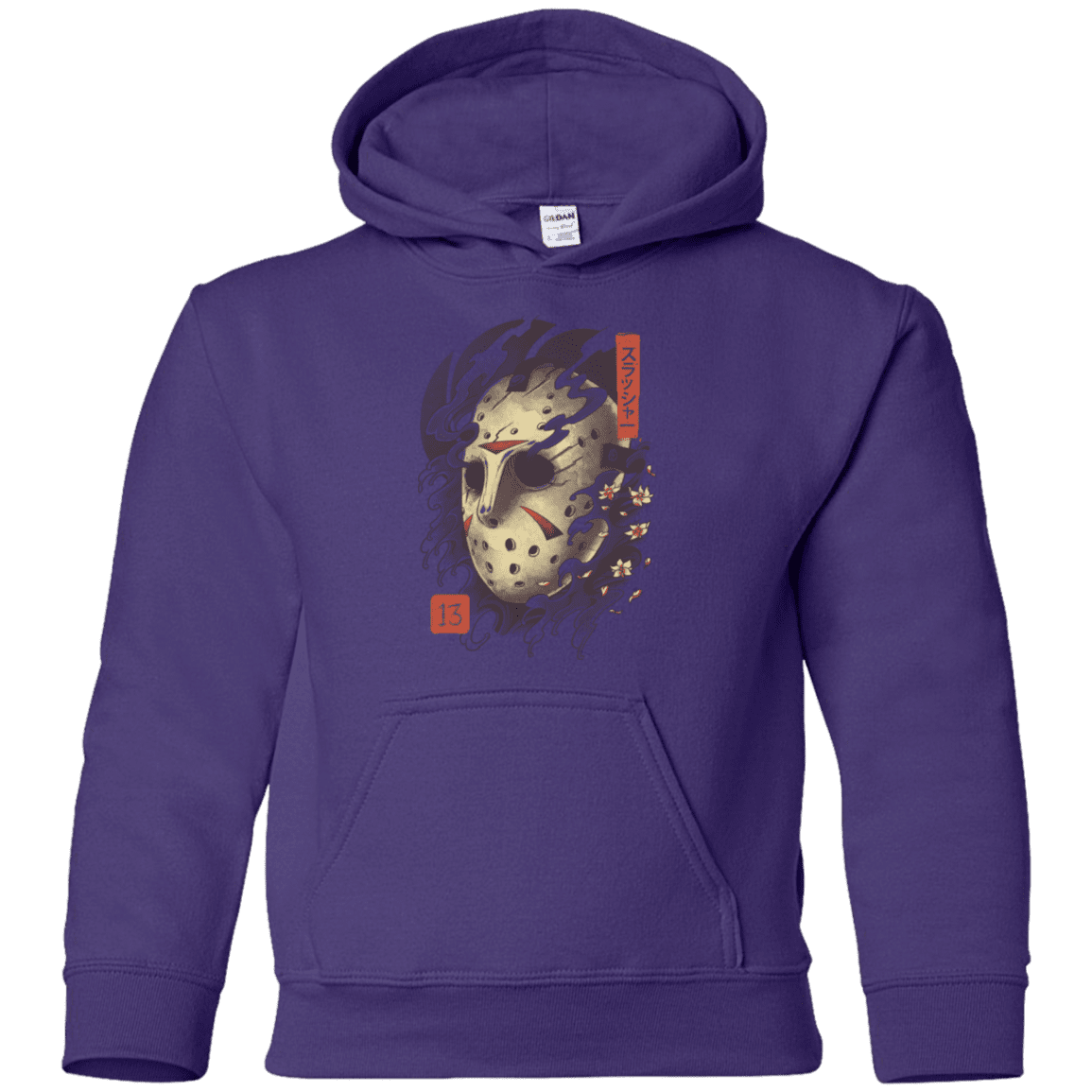 Sweatshirts Purple / YS Oni Jason Mask Youth Hoodie