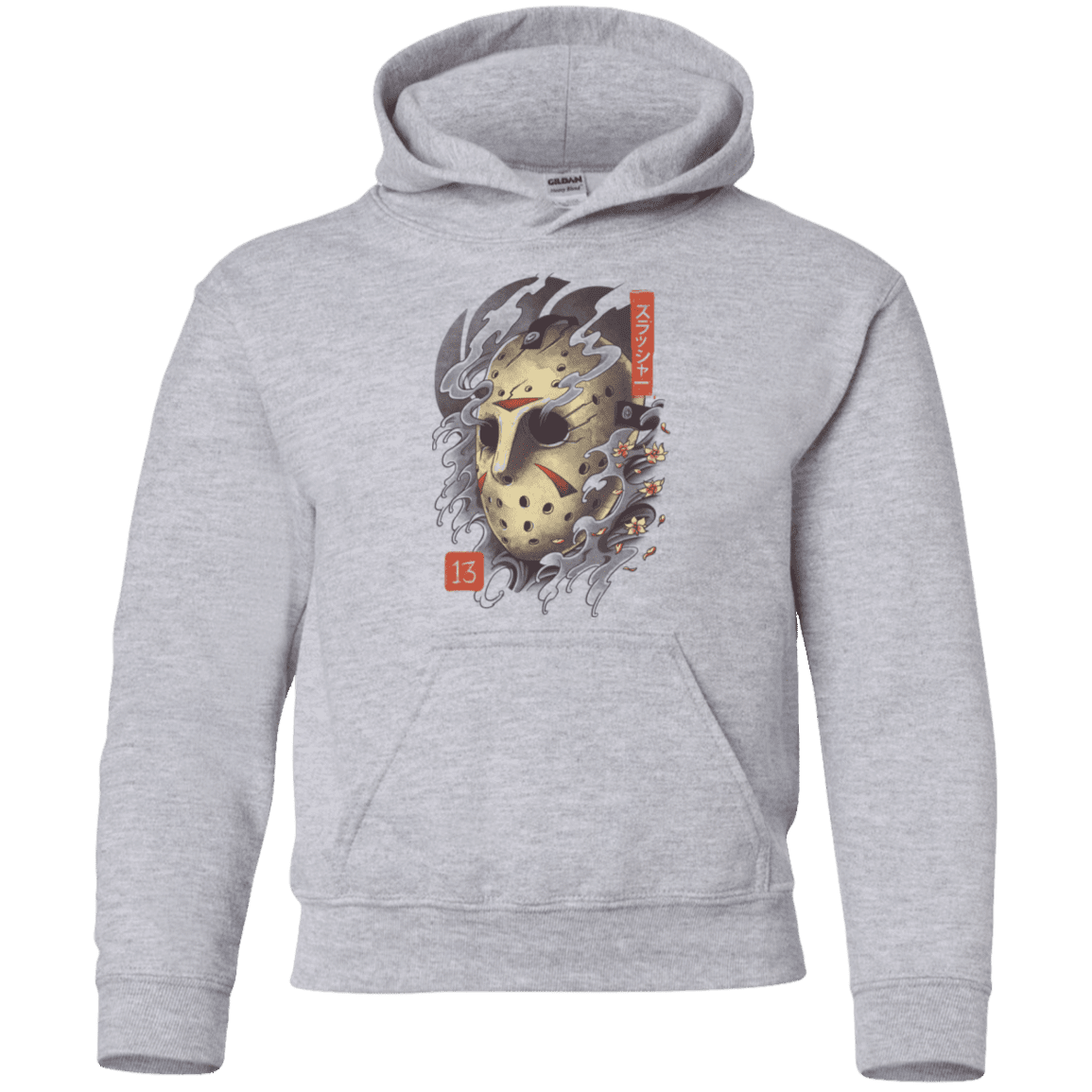 Sweatshirts Sport Grey / YS Oni Jason Mask Youth Hoodie