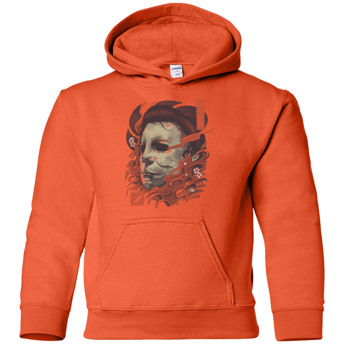Sweatshirts Orange / YS Oni Slasher Mask Youth Hoodie