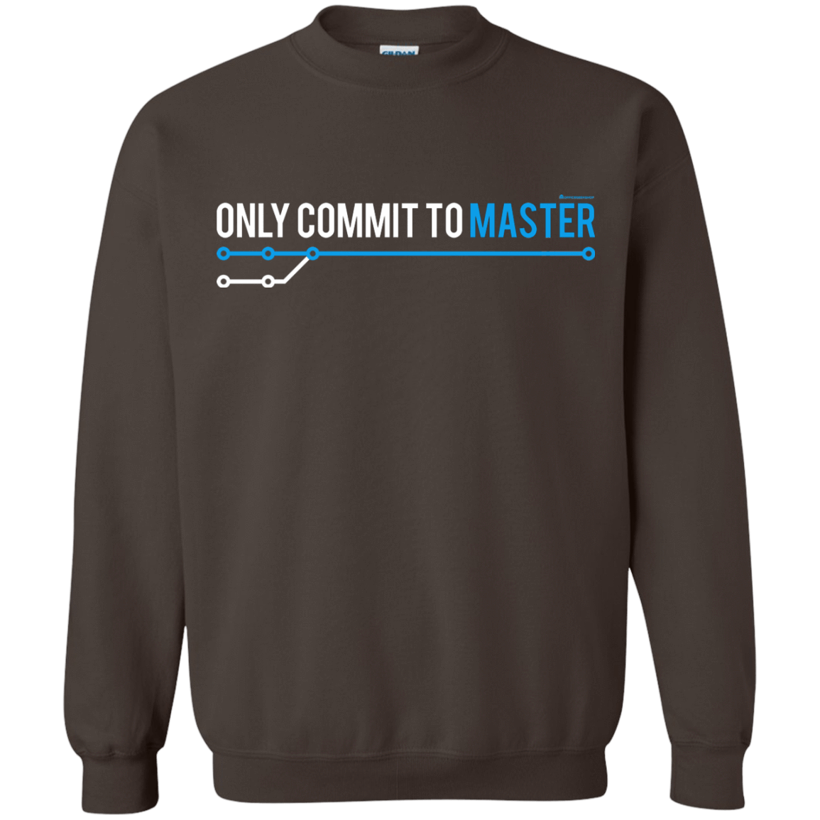 Sweatshirts Dark Chocolate / Small Only Commit To Master Crewneck Sweatshirt