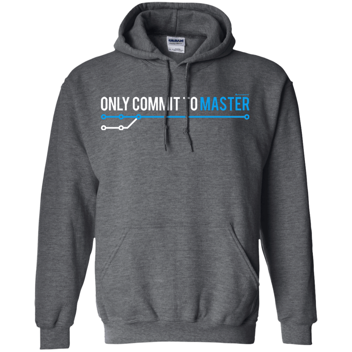 Sweatshirts Dark Heather / Small Only Commit To Master Pullover Hoodie