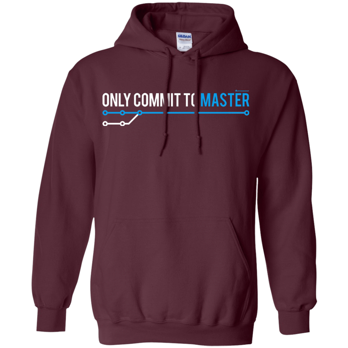 Sweatshirts Maroon / Small Only Commit To Master Pullover Hoodie