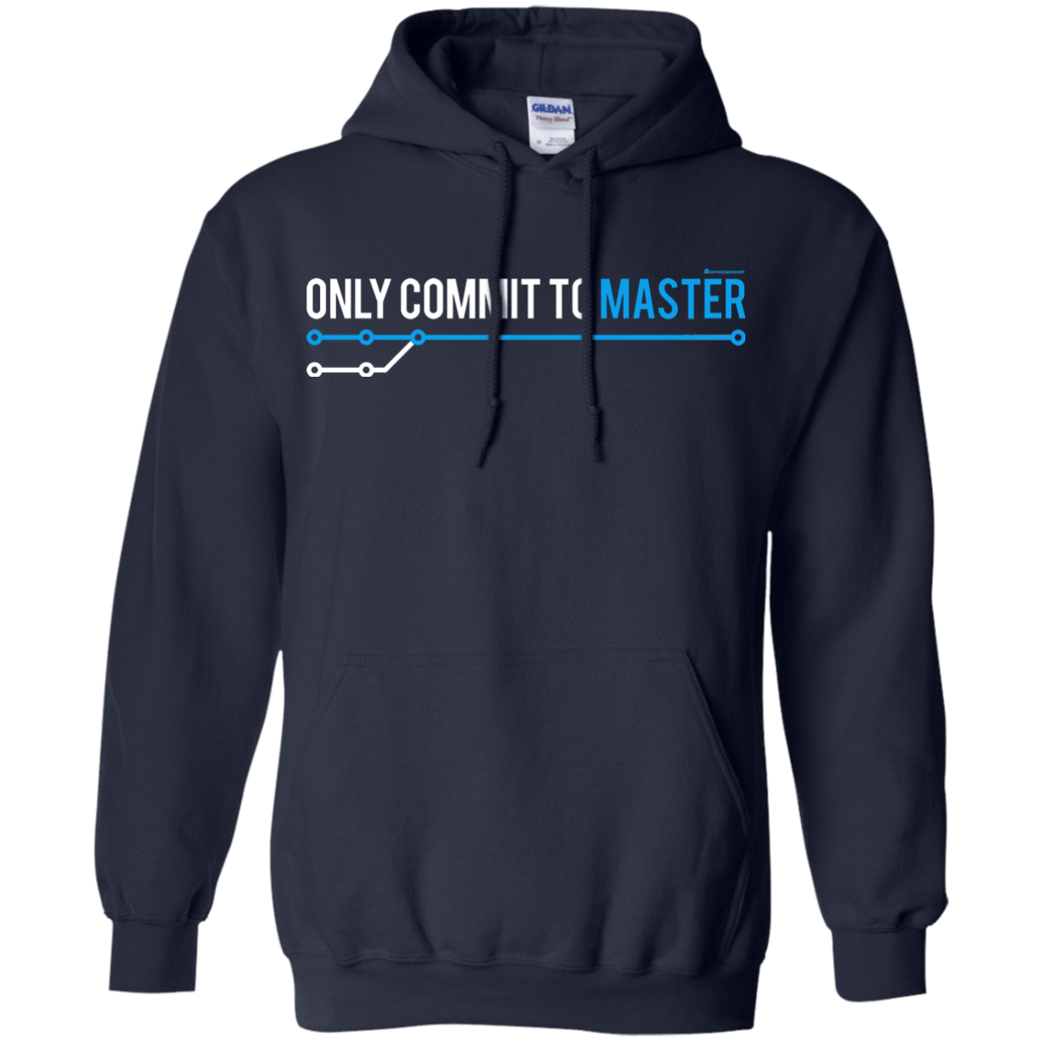 Sweatshirts Navy / Small Only Commit To Master Pullover Hoodie
