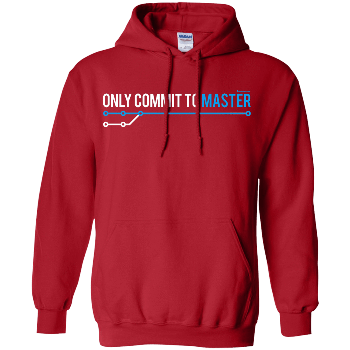 Sweatshirts Red / Small Only Commit To Master Pullover Hoodie