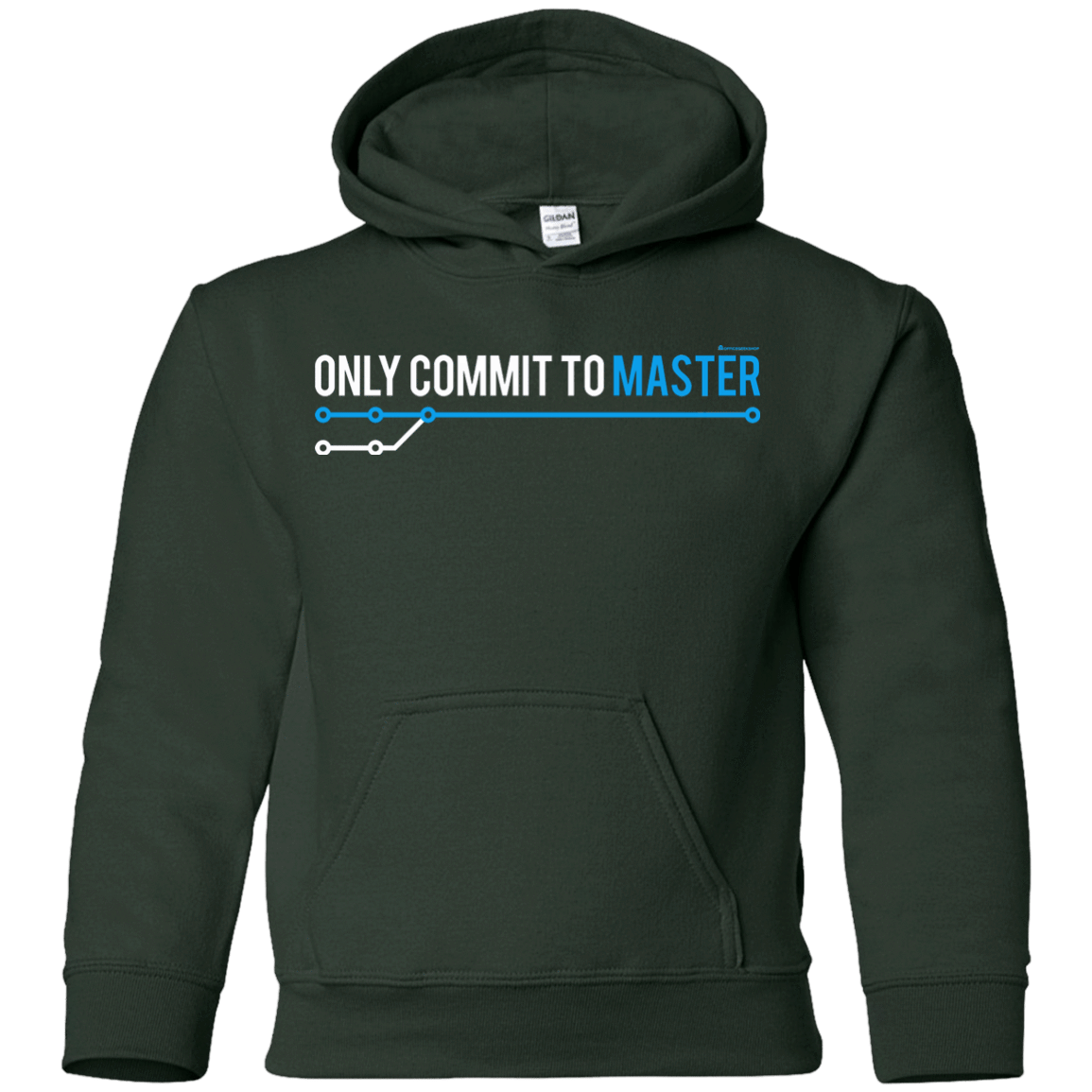 Sweatshirts Forest Green / YS Only Commit To Master Youth Hoodie