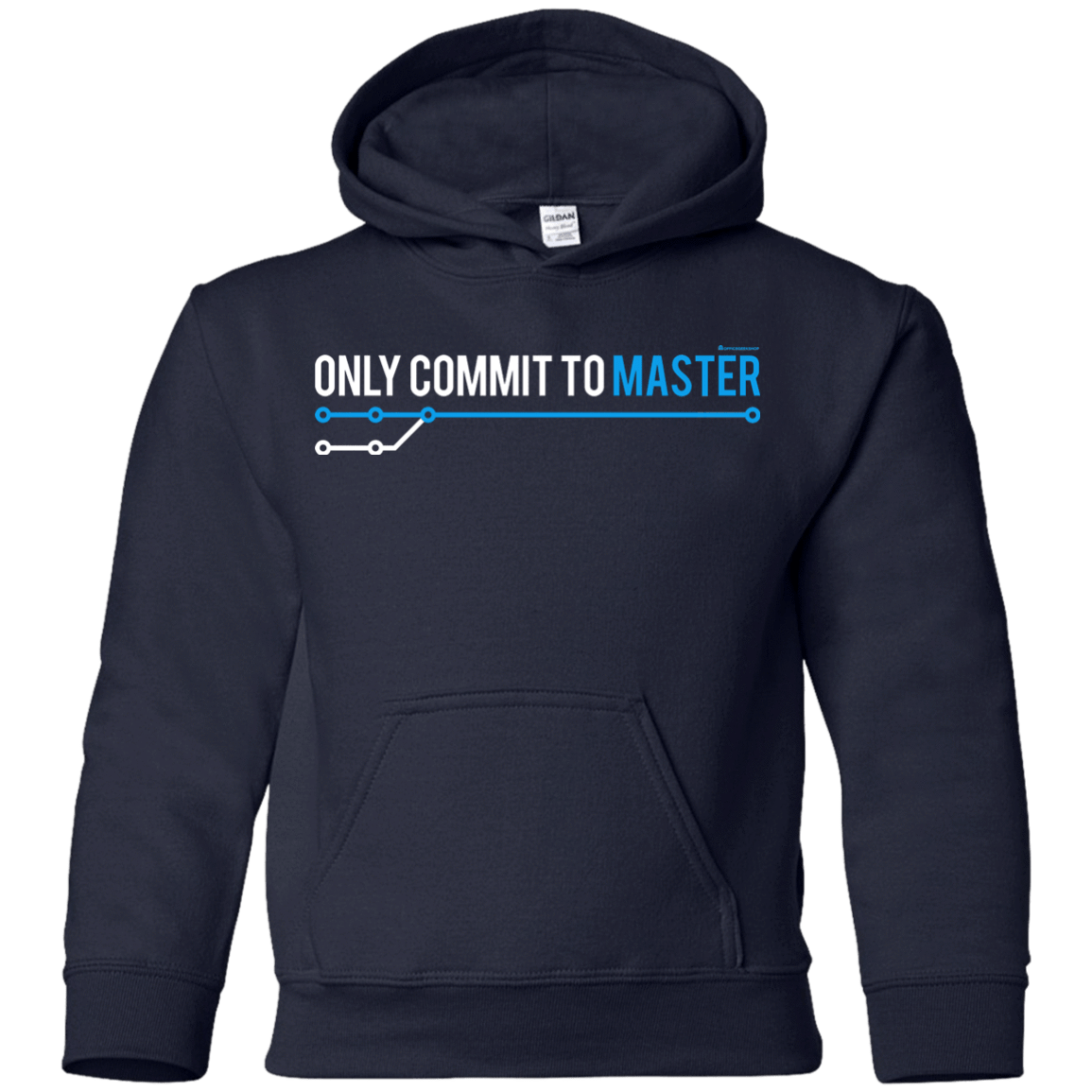 Sweatshirts Navy / YS Only Commit To Master Youth Hoodie