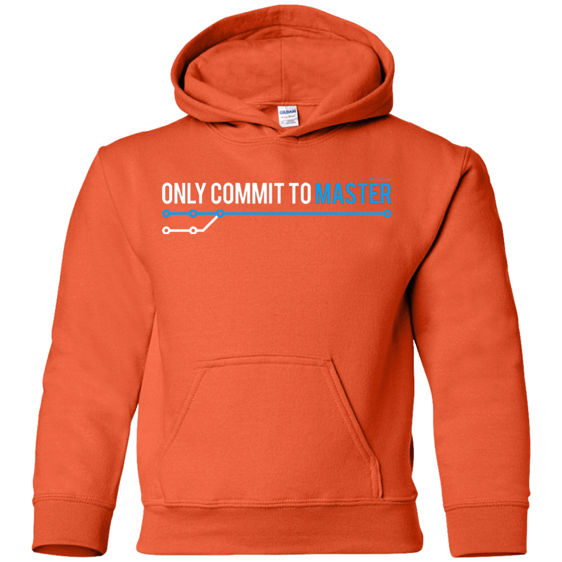 Sweatshirts Orange / YS Only Commit To Master Youth Hoodie