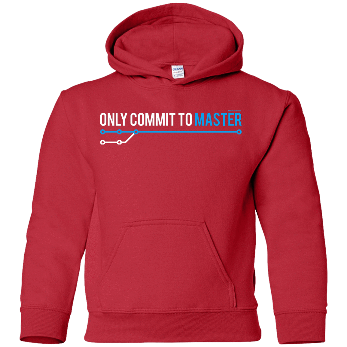 Sweatshirts Red / YS Only Commit To Master Youth Hoodie