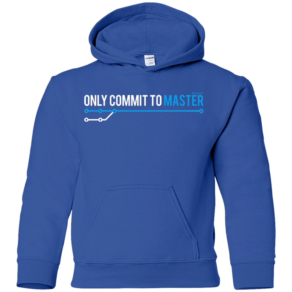 Sweatshirts Royal / YS Only Commit To Master Youth Hoodie