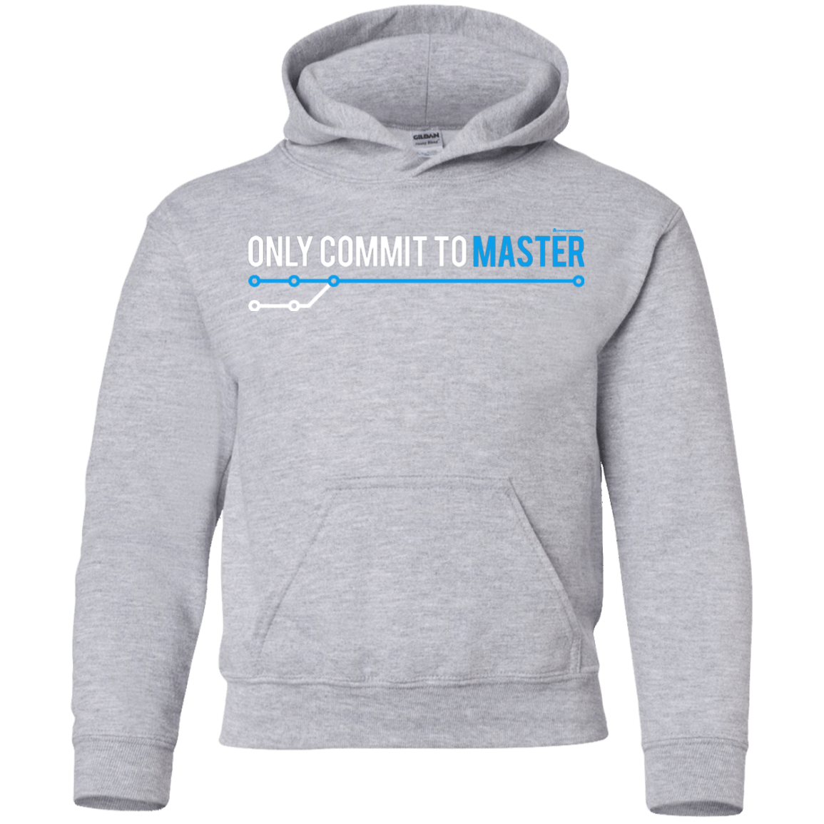 Sweatshirts Sport Grey / YS Only Commit To Master Youth Hoodie