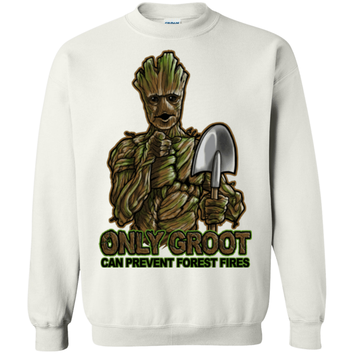 Sweatshirts White / Small Only Groot Crewneck Sweatshirt