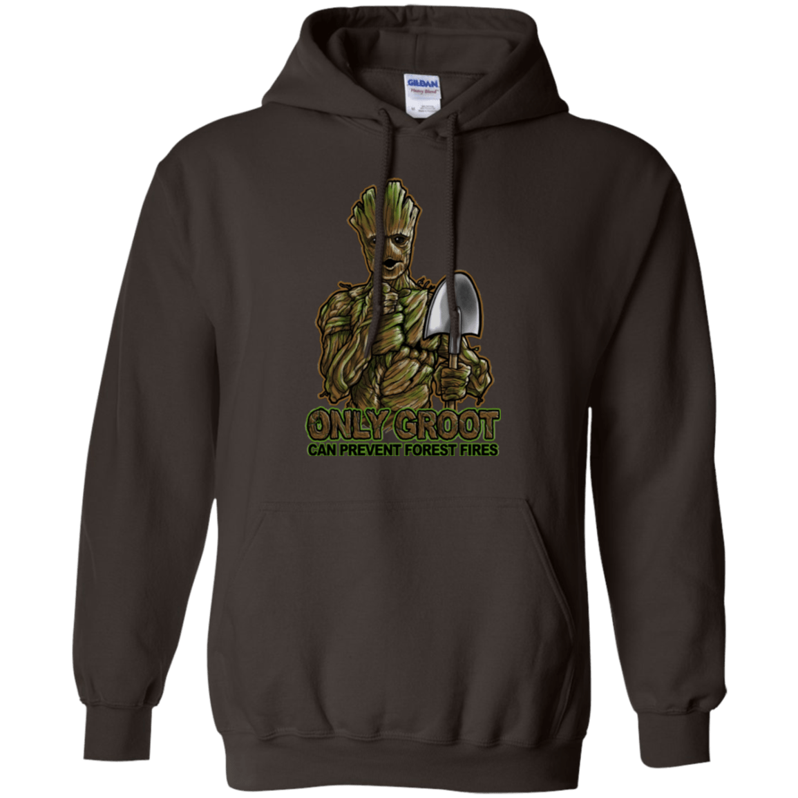 Sweatshirts Dark Chocolate / Small Only Groot Pullover Hoodie