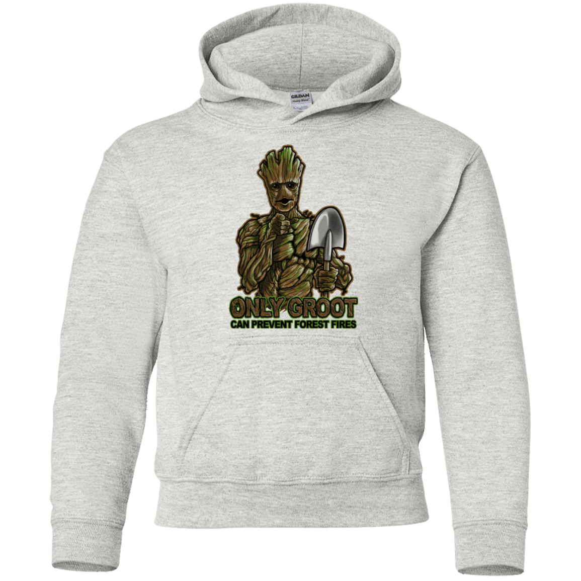 Sweatshirts Ash / YS Only Groot Youth Hoodie