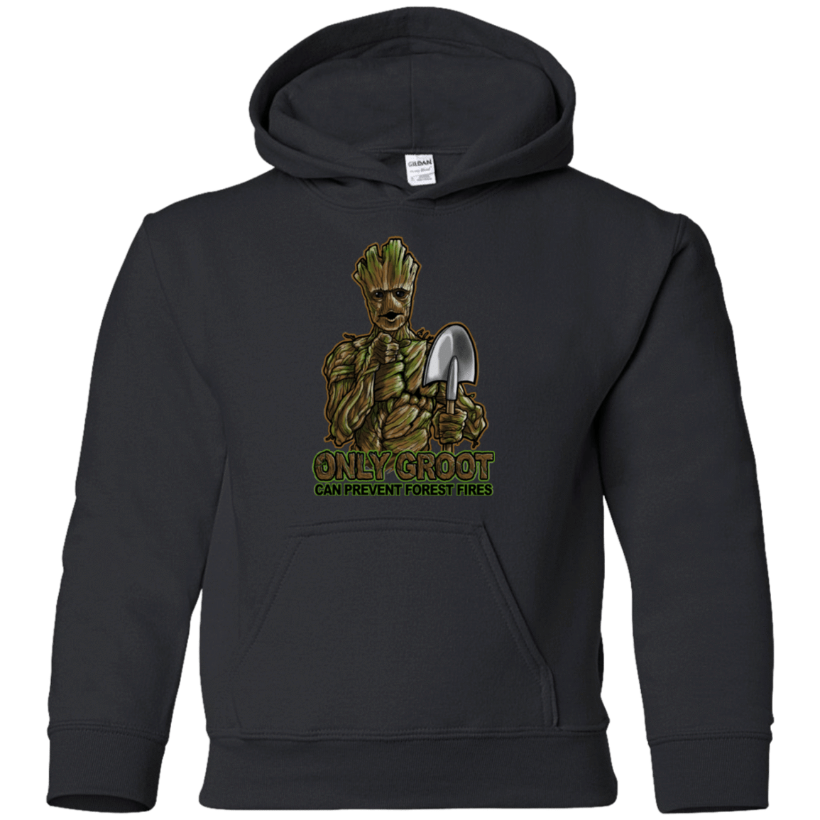 Sweatshirts Black / YS Only Groot Youth Hoodie
