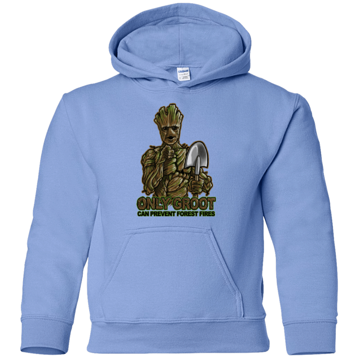 Sweatshirts Carolina Blue / YS Only Groot Youth Hoodie