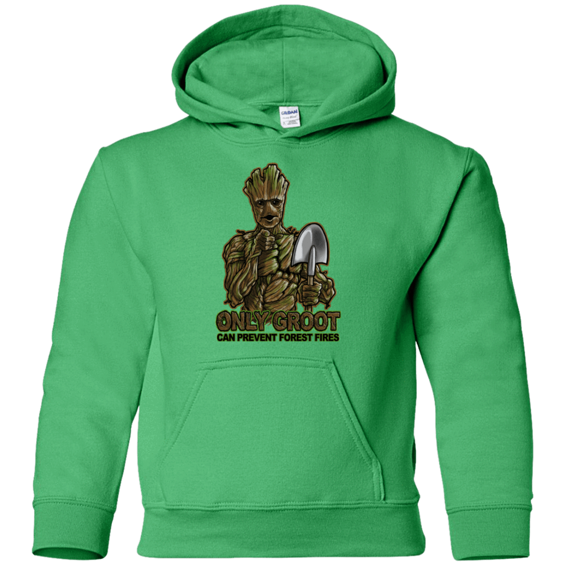Sweatshirts Irish Green / YS Only Groot Youth Hoodie