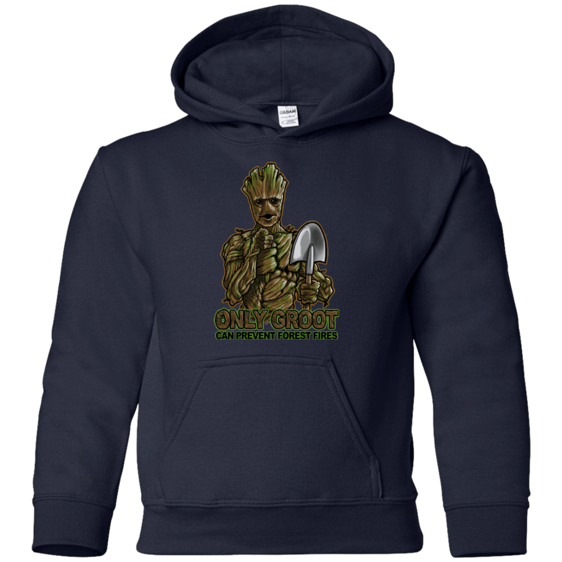 Sweatshirts Navy / YS Only Groot Youth Hoodie