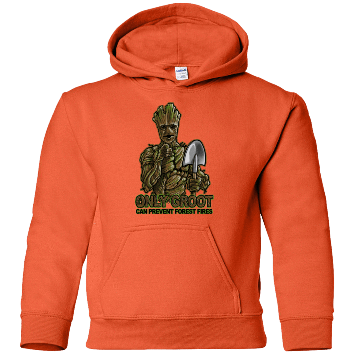Sweatshirts Orange / YS Only Groot Youth Hoodie