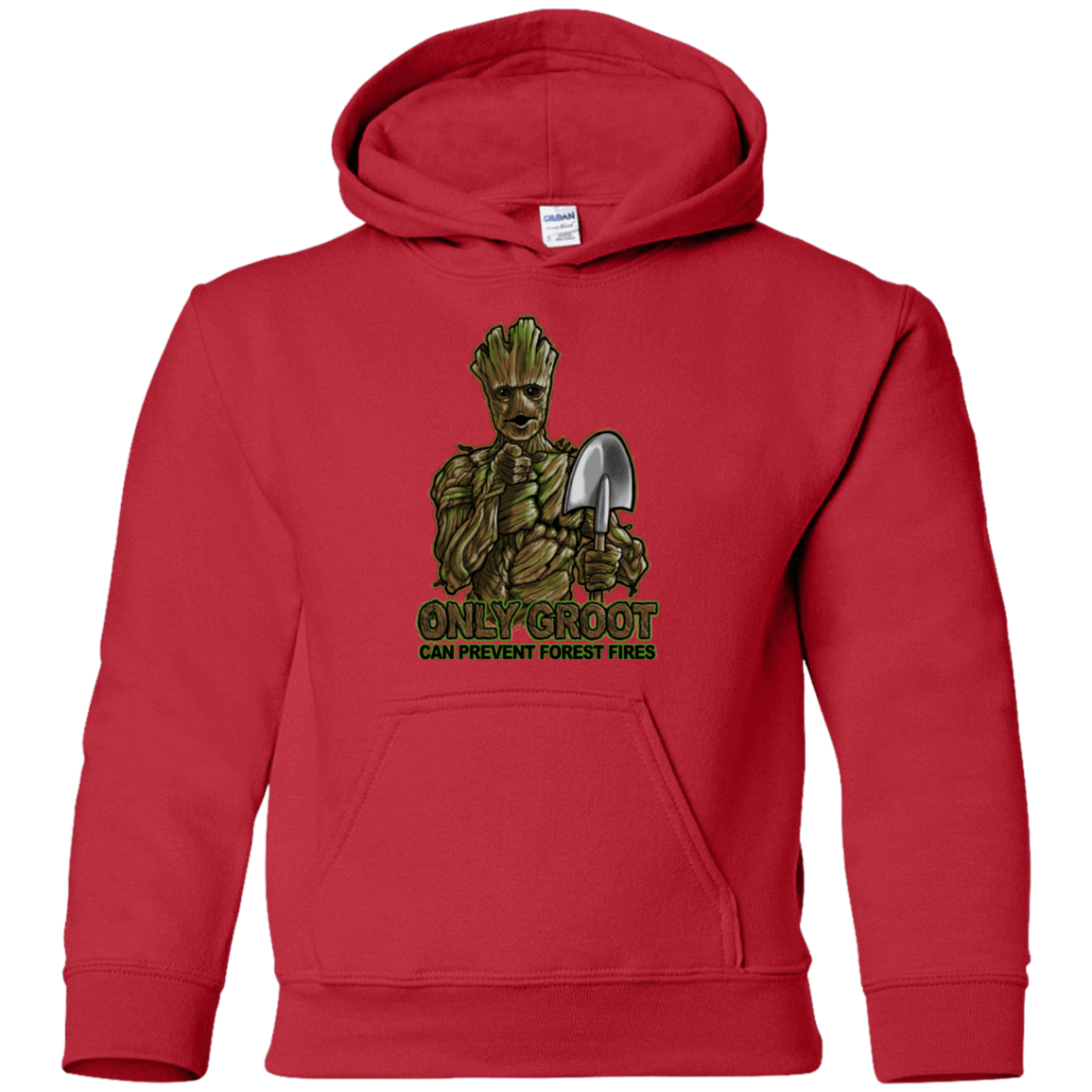 Sweatshirts Red / YS Only Groot Youth Hoodie