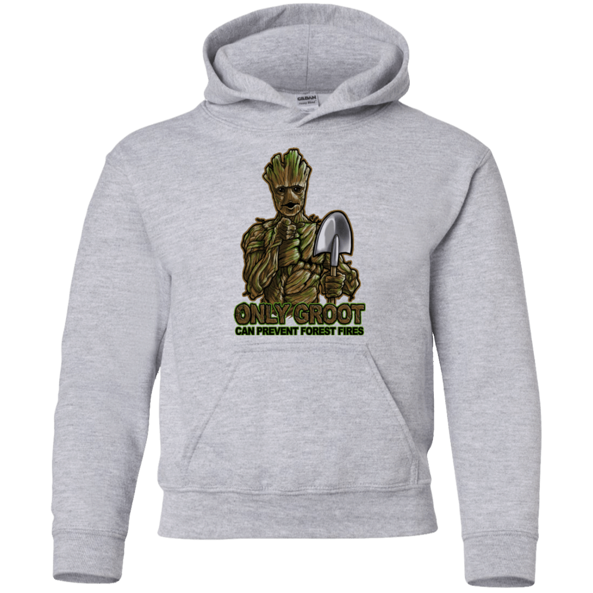 Sweatshirts Sport Grey / YS Only Groot Youth Hoodie