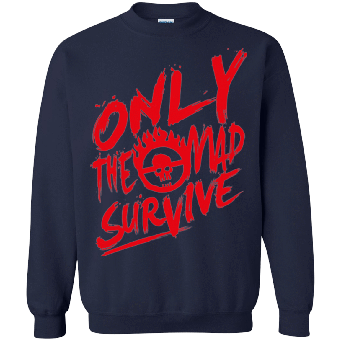 Sweatshirts Navy / Small Only The Mad Red Crewneck Sweatshirt