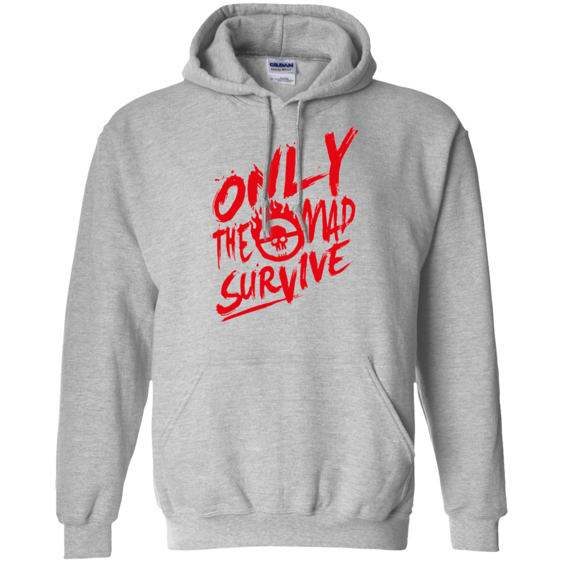 Sweatshirts Sport Grey / Small Only The Mad Red Pullover Hoodie