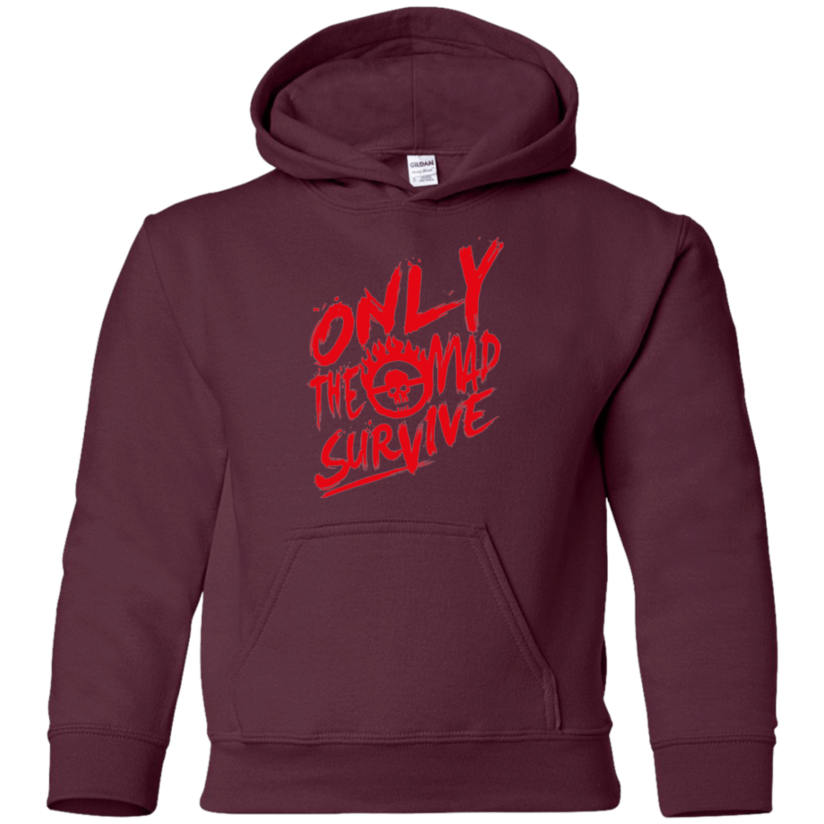 Sweatshirts Maroon / YS Only The Mad Red Youth Hoodie