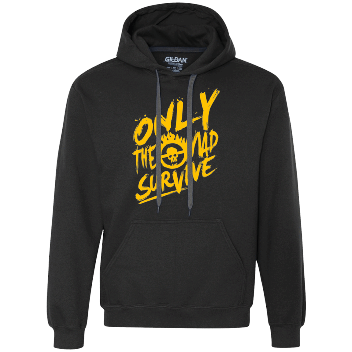Sweatshirts Black / Small Only The Mad Yellow Premium Fleece Hoodie