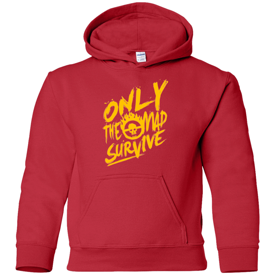 Sweatshirts Red / YS Only The Mad Yellow Youth Hoodie