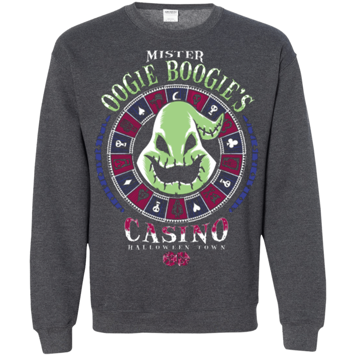 Sweatshirts Dark Heather / Small Oogies Casino Crewneck Sweatshirt
