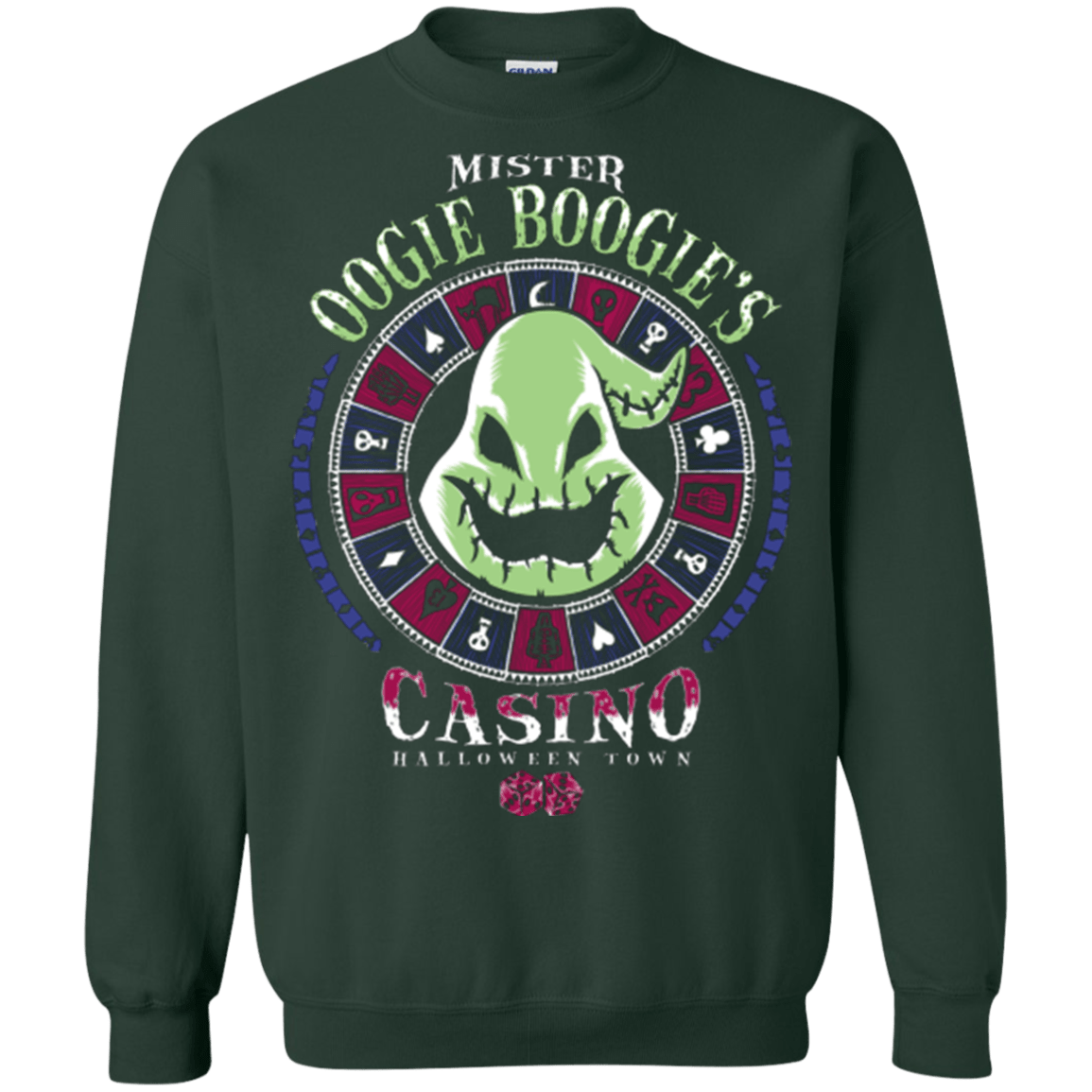 Sweatshirts Forest Green / Small Oogies Casino Crewneck Sweatshirt