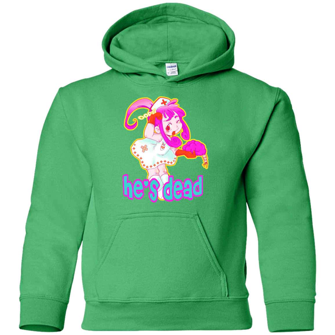 Sweatshirts Irish Green / YS Oopsi Youth Hoodie