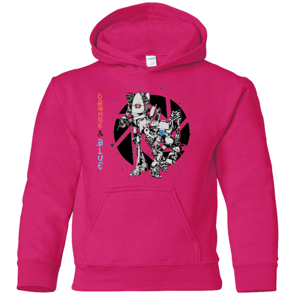 Sweatshirts Heliconia / YS Orange and Blue Youth Hoodie